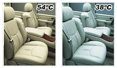 Cars heat comparison with Klingshield Car Window Tinting