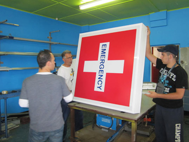 Klingshield's sign manufacturing plant