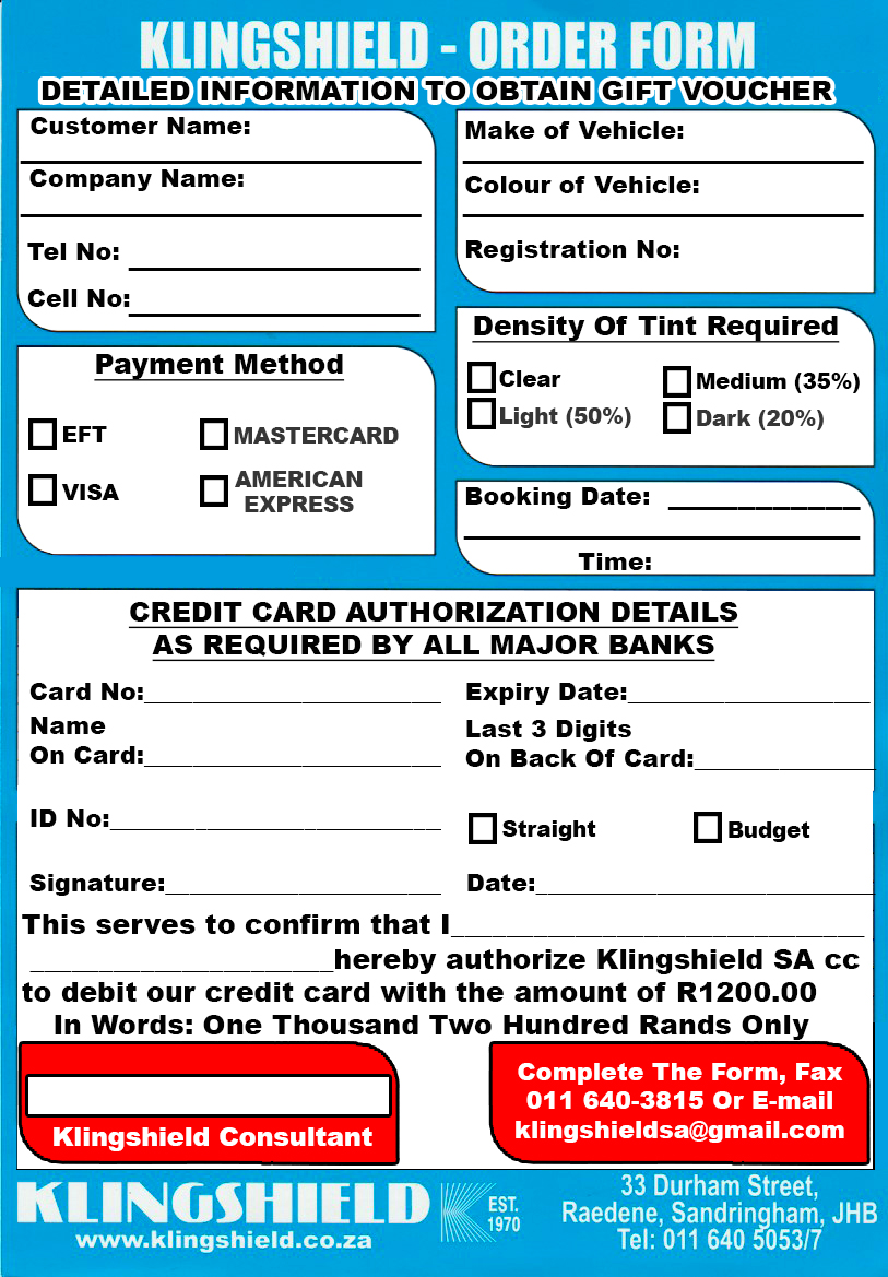 smash and grab gift voucher order form